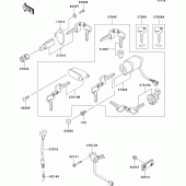 Схема вузла: Замок запалювання для Kawasaki VN800 Vulcan 800 Drifter