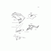 Схема вузла: Наклейка (Ебоні) (FEFB) для Kawasaki EX400 Ninja 400R ABS