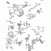 Схема вузла: Батарейний відсік для Kawasaki ZX600 GPX600R