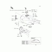 Схема вузла: Fuel tank(1/3) для Kawasaki ZR750 Z750S