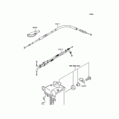 Схема узла: Тросики для Kawasaki KLX250 D-Tracker