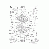 Схема вузла: Картер двигуна (1/2) для Kawasaki KLE500