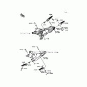 Схема вузла: Підніжки для Kawasaki ZR800 Z800