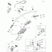 Схема вузла: Кермо & Пульт управління рульовим для Kawasaki KLZ1000 Versys 1000 LT