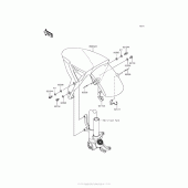 Схема вузла: Front Fender(S)(Rgf/rgfa) для Kawasaki ZX1000 Ninja ZX-10R