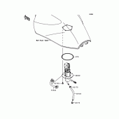 Схема узла: Топливный насос для Kawasaki ZR1200 ZRX1200 DAEG