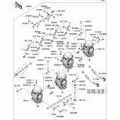 Схема вузла: Carburetor(1/2) для Kawasaki ZX600 ZZ-R600