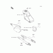 Схема вузла: Інформаційні наклейки (sdf) для Kawasaki KLX250 KLX250