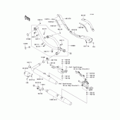 Схема узла: Выхлопная система (s) для Kawasaki VN1700 Vulcan 1700 Vaquero