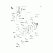 Схема узла: Коленчатый вал для Kawasaki ZX600 ZZ-R600