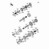 Схема узла: Трансмиссия для Kawasaki ZX1100 Ninja ZX-11
