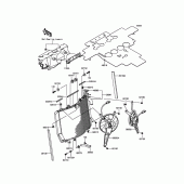 Схема вузла: Радіатор для Kawasaki ZX1400 Ninja ZX-14R ABS 30TH