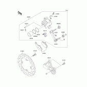 Схема вузла: Заднє гальмо для Kawasaki ZX1000 Ninja ZX-10R