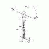 Схема вузла: Паливний насос для Kawasaki VN900 Vulcan 900 Classic