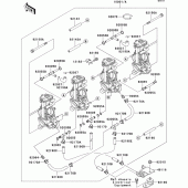 Схема узла: Карбюратор для Kawasaki ZX750 ZXR750R