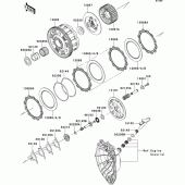 Схема вузла: Зчеплення для Kawasaki ZX600 Ninja ZX-6R