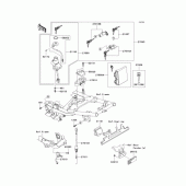 Схема узла: Замок зажигания для Kawasaki ZR1200 ZRX1200 DAEG