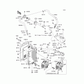 Схема узла: Радиатор (1/2) для Kawasaki VN1600 VN1600 Mean Streak