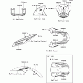 Схема узла: Decals(black)(edfa) для Kawasaki ZR1000 Z1000 ABS