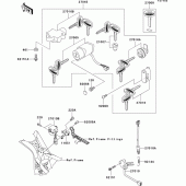 Схема вузла: Ignition switch(vn1500-n2h/n3h) для Kawasaki VN1500 VN1500 Classic FI