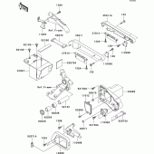Схема узла: Батарейный отсек для Kawasaki VN1500 VN1500 Classic