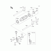 Схема вузла: Gear change drum/shift fork(s) для Kawasaki ZX1200 Ninja ZX-12R
