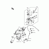 Схема узла: Передний тормозной цилиндр для Kawasaki ER300 Z300 ABS