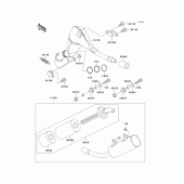 Схема вузла: Вихлопна система для Kawasaki KX125