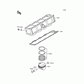 Схема узла: Цилиндр & Поршень (s) для Kawasaki ZR750 Z750