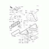 Схема вузла: Повітряний фільтр(1/2) для Kawasaki ZX600 Ninja ZX-6