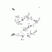 Схема вузла: Перемикач передач для Kawasaki KX250/KX252 KX250F