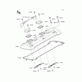 Схема узла: Клапанная крышка для Kawasaki ZR800 Z800