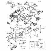 Схема узла: Судовое электрооборудование для Kawasaki ZG1000 Concours