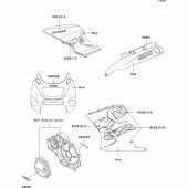 Схема вузла: Decals(red)(zx1100-d3) для Kawasaki ZX1100 ZZ-R1100