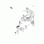 Схема вузла: Лапка гальма для Kawasaki EX650 ER-6F