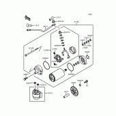 Схема вузла: Стартер електричний & Привід стартера для Kawasaki ZX900 GPZ900R