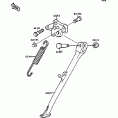 Схема вузла: Stand(s) для Kawasaki ZX750 ZXR750