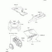 Схема вузла: Decals(red/gray)(zx1100-d9) для Kawasaki ZX1100 ZZ-R1100