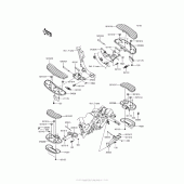 Схема вузла: Підніжки для Kawasaki VN1700 Vulcan 1700 Voyager ABS