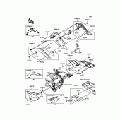 Схема вузла: Side Covers/Chain Cover для Kawasaki KLX140 KLX140