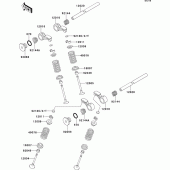 Схема узла: Клапан(ы) для Kawasaki ZX400 ZXR400
