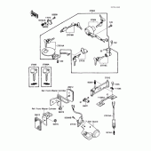 Схема узла: Замок зажигания для Kawasaki VN1500 Vulcan 88