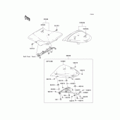 Схема узла: Сиденье для Kawasaki ZX600 Ninja ZX-6R