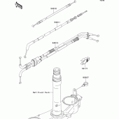 Схема узла: Тросики для Kawasaki ZX1000 Ninja ZX-10R
