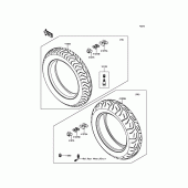 Схема вузла: Шини для Kawasaki VN1700 Vulcan 1700 Voyager Custom ABS