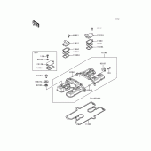 Схема узла: Клапанная крышка для Kawasaki ZG1200 Voyager XII