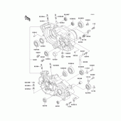 Схема узла: Картер двигателя для Kawasaki KX250/ KX252 KX250