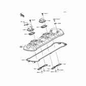 Схема вузла: Клапанна кришка Kawasaki ZR1000 Z1000 ABS