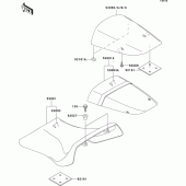 Схема узла: Сиденье для Kawasaki ZX1200 Ninja ZX-12R