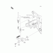 Схема вузла: Brake pedal/torque link для Kawasaki EX650 Ninja 650